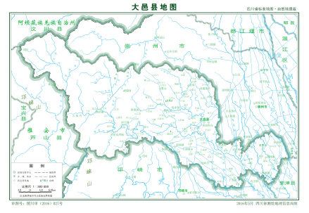大邑县行政区划图