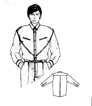 变化型男式衬衣