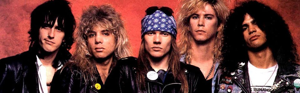 枪炮与玫瑰乐队成立初期的经典阵容