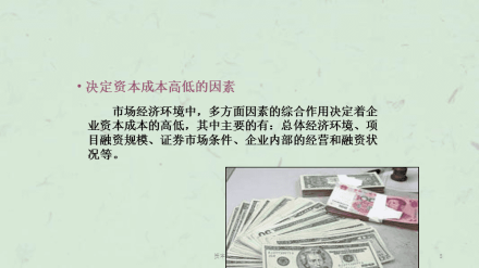 决定资本成本高低的因素