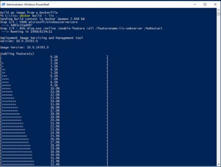 Windows 容器界面