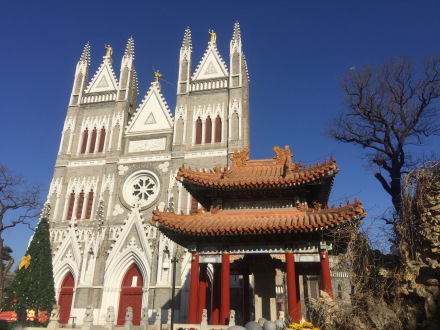 西什库教堂碑亭