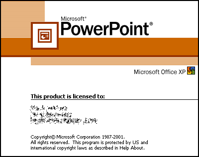 PowerPoint 2000(version 9.0) 
