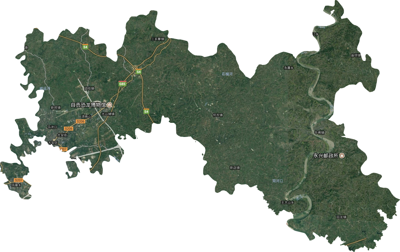 大安区卫星图高清版大图