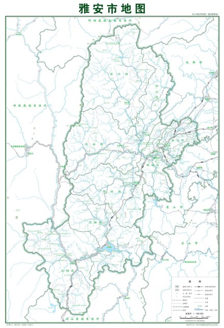 雅安地图
