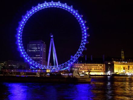 晚上的伦敦之眼