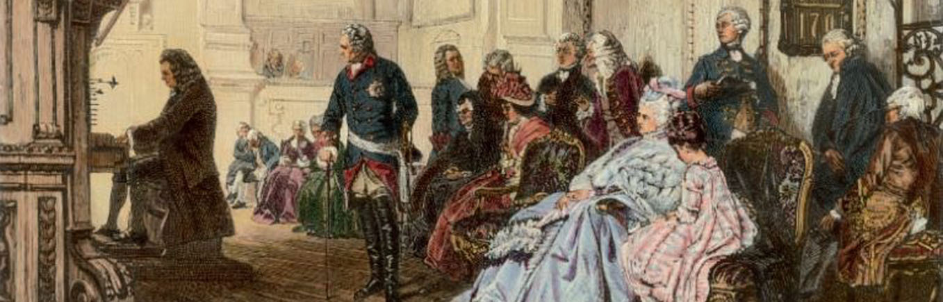 巴赫给普鲁士国王弹管风琴