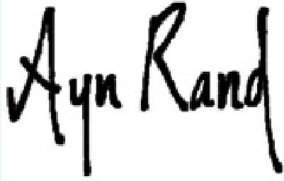 安·兰德签名