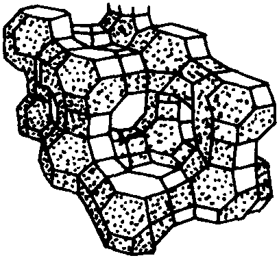 图2 X型和Y型分子筛的主要结构