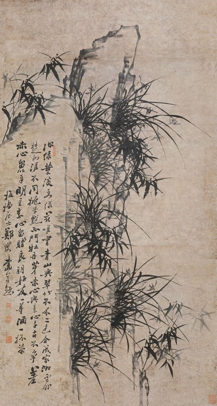 郑板桥《竹石图》 