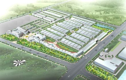 巨大的现代物流站场