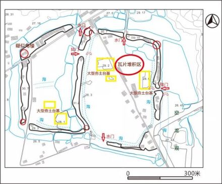 索县汉代城址城内布局