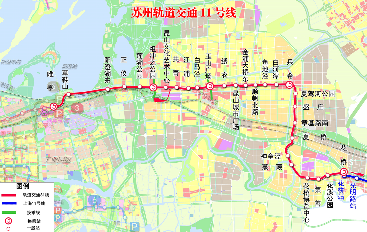 苏州轨道交通11号线线路图