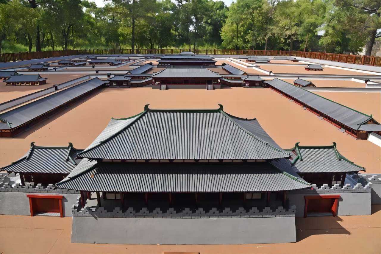 渤海国上京龙泉府复原沙盘