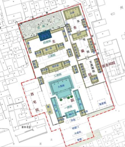 浑源文庙布局图