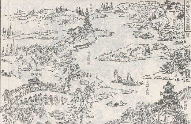 清同治《直隶澧州志》多安桥八景