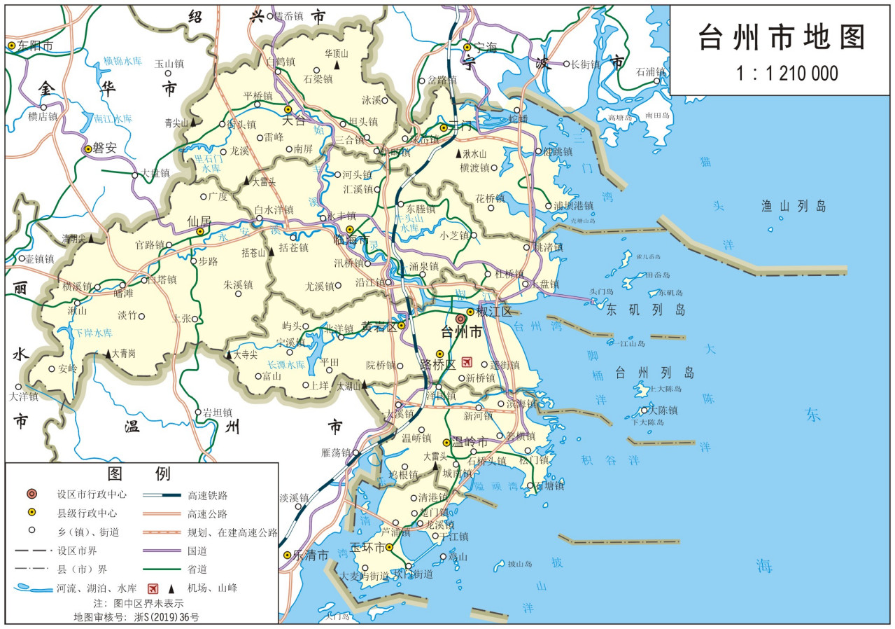  台州市地图