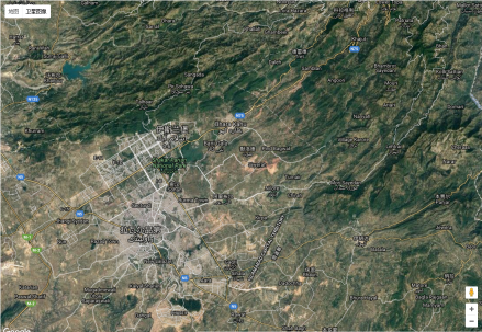 卫星地图上的伊斯兰堡