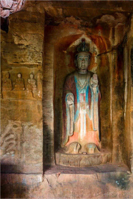 道教造像长生保命天尊（唐代）龛窟：4号龛