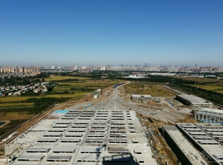 建设了一年的桑林子车辆段实景