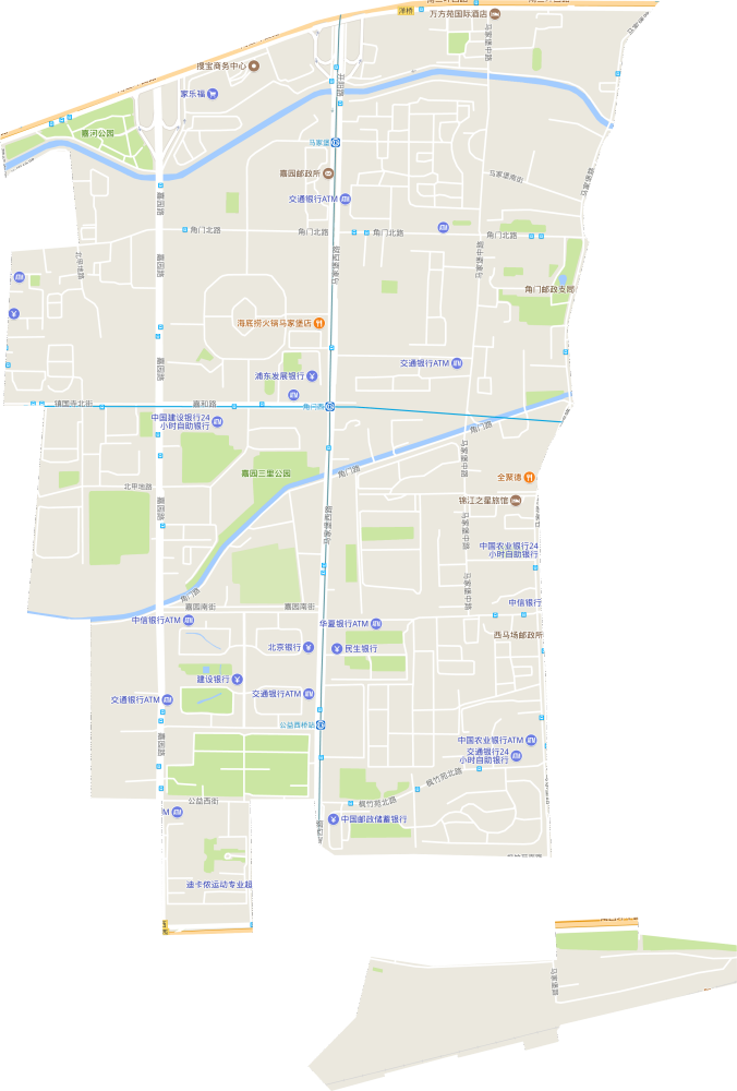 马家堡街道电子交通图