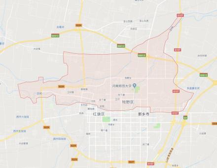 牧野区在新乡市的位置