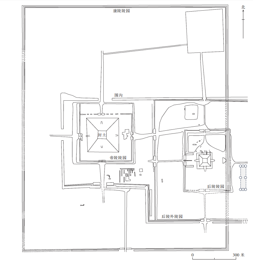 康陵陵园平面图