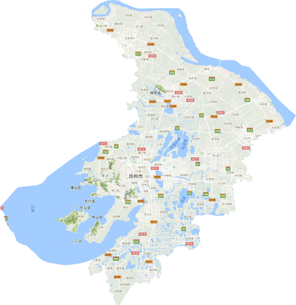 苏州市地形图