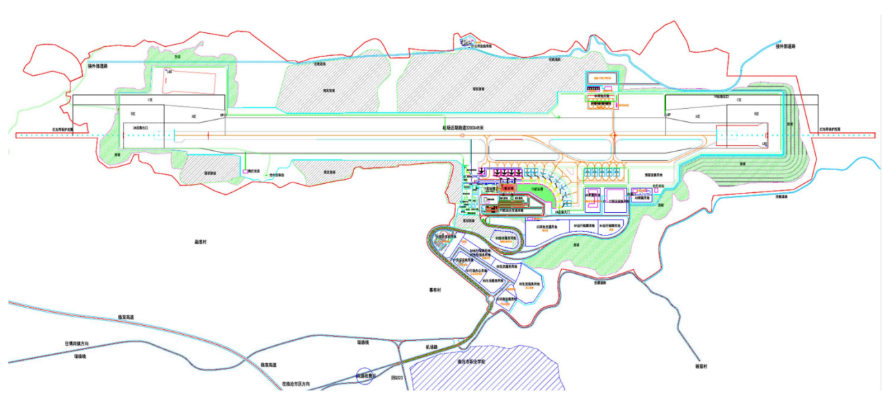 临沧博尚机场近期总平面图