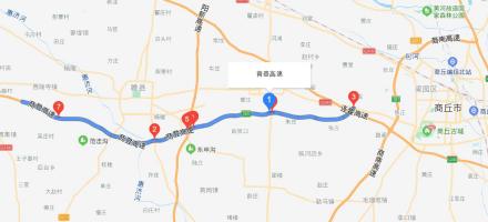 商丘至登封高速公路商丘段示意图