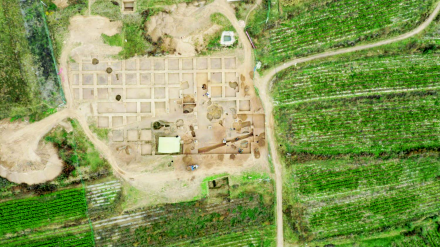 姚河塬城址航拍图