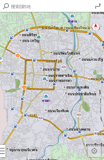 清迈最新城市交通图-最新erlinyou版