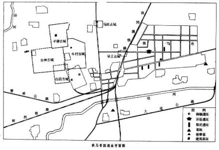 侯马晋国遗址平面图