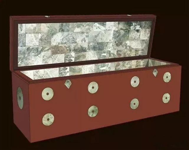 窦绾墓镶玉漆棺（复原图）