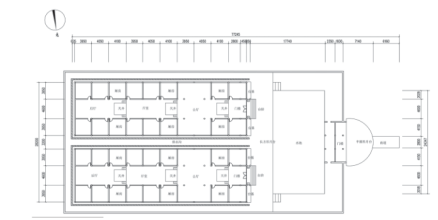 许家桥将军府公厅屋平面图