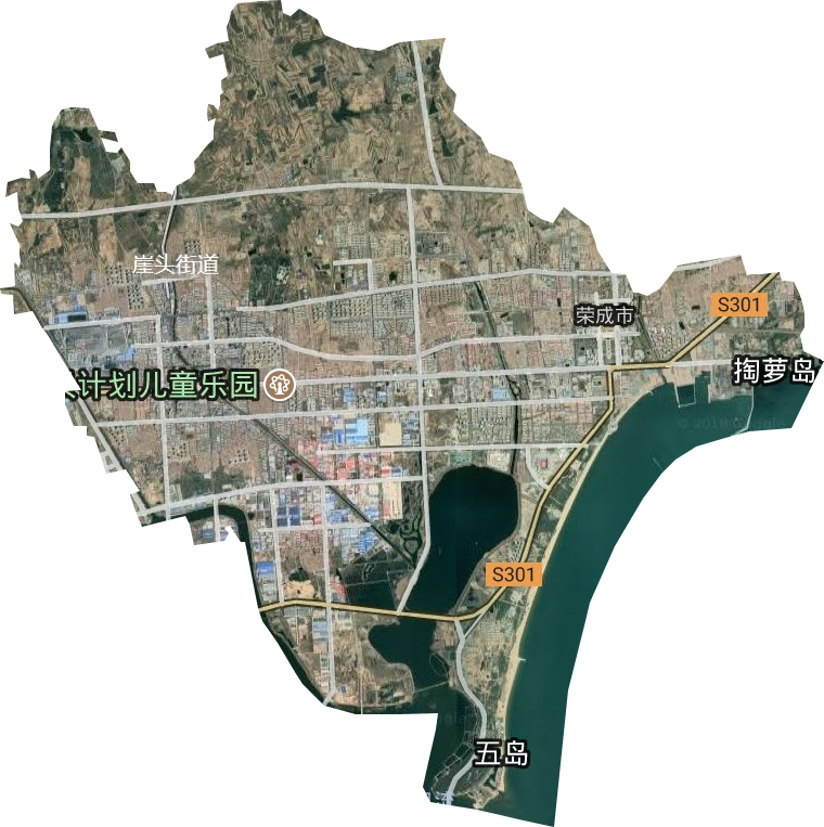 崖头街道卫星图