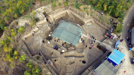 考古发掘现场（2016年航拍）