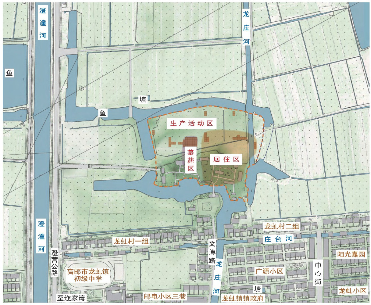 龙虬庄遗址遗址分布情况