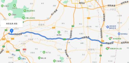 商丘至登封高速公路郑州段示意图