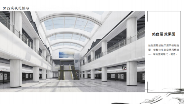 城铁花桥站站台层