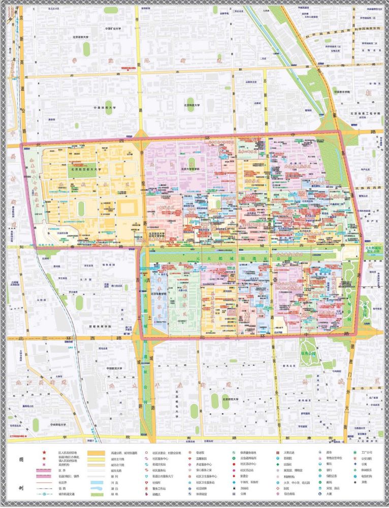 花园路街道行政区划