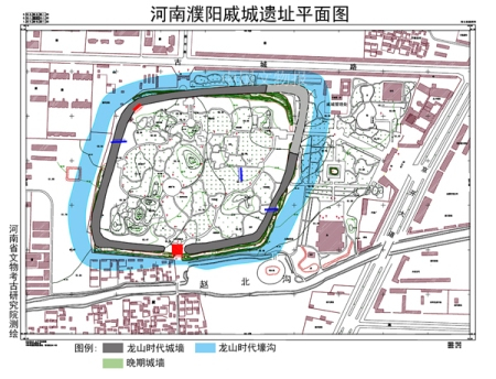 戚城遗址平面图