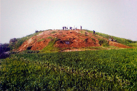 淹城遗址考古发掘场景