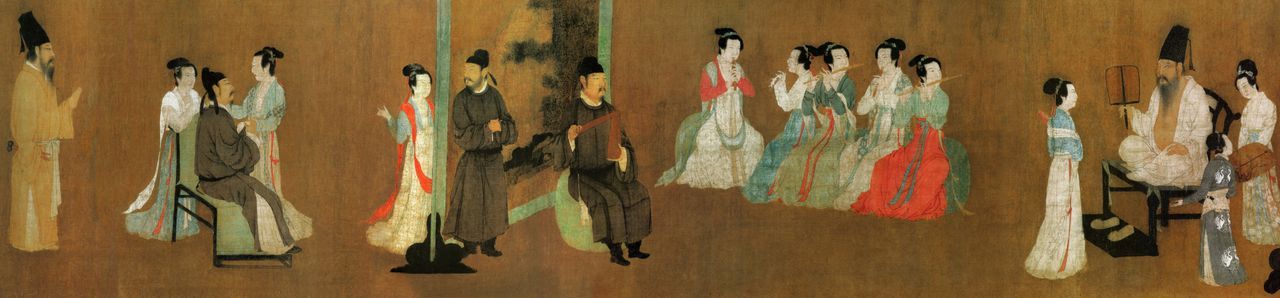 顾闳中《韩熙载夜宴图》（局部）