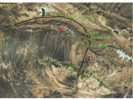 焕彩沟汉碑位置示意图