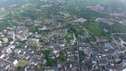 矾山矾矿遗址全景