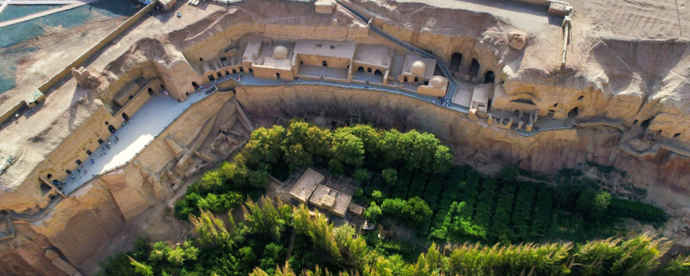 柏孜克里克千佛洞全貌 