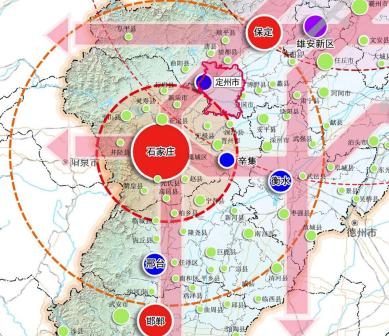 定州市地理位置图
