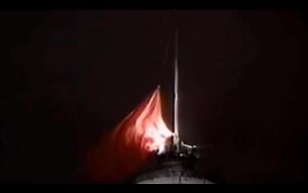 苏联国旗在克里姆林宫降下