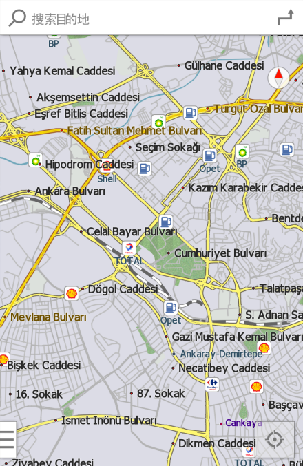 安卡拉城市交通图-最新erlinyou版